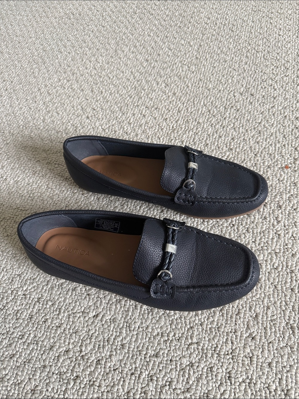 Nautica woman’s  Navy Blue Slip-On Driving Loafers